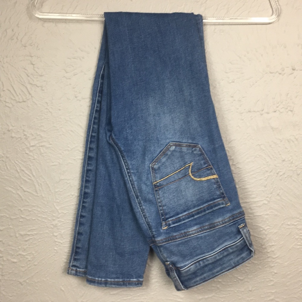 American Eagle Hi-Rise Jegging Blue Jeans Size 0